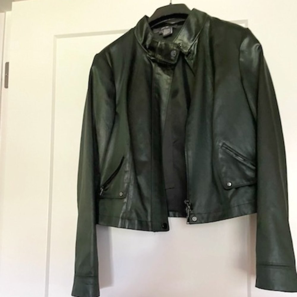 Green Carlisle Soft Faux Leather Jacket